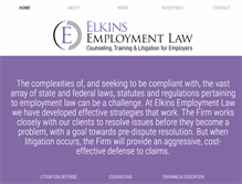 Tablet Screenshot of employer-law.com